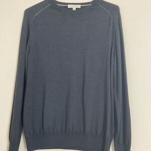Jack Victor Black Virgin Wool Long Sleeve Crewneck Sweater Men’s Size XL/TG